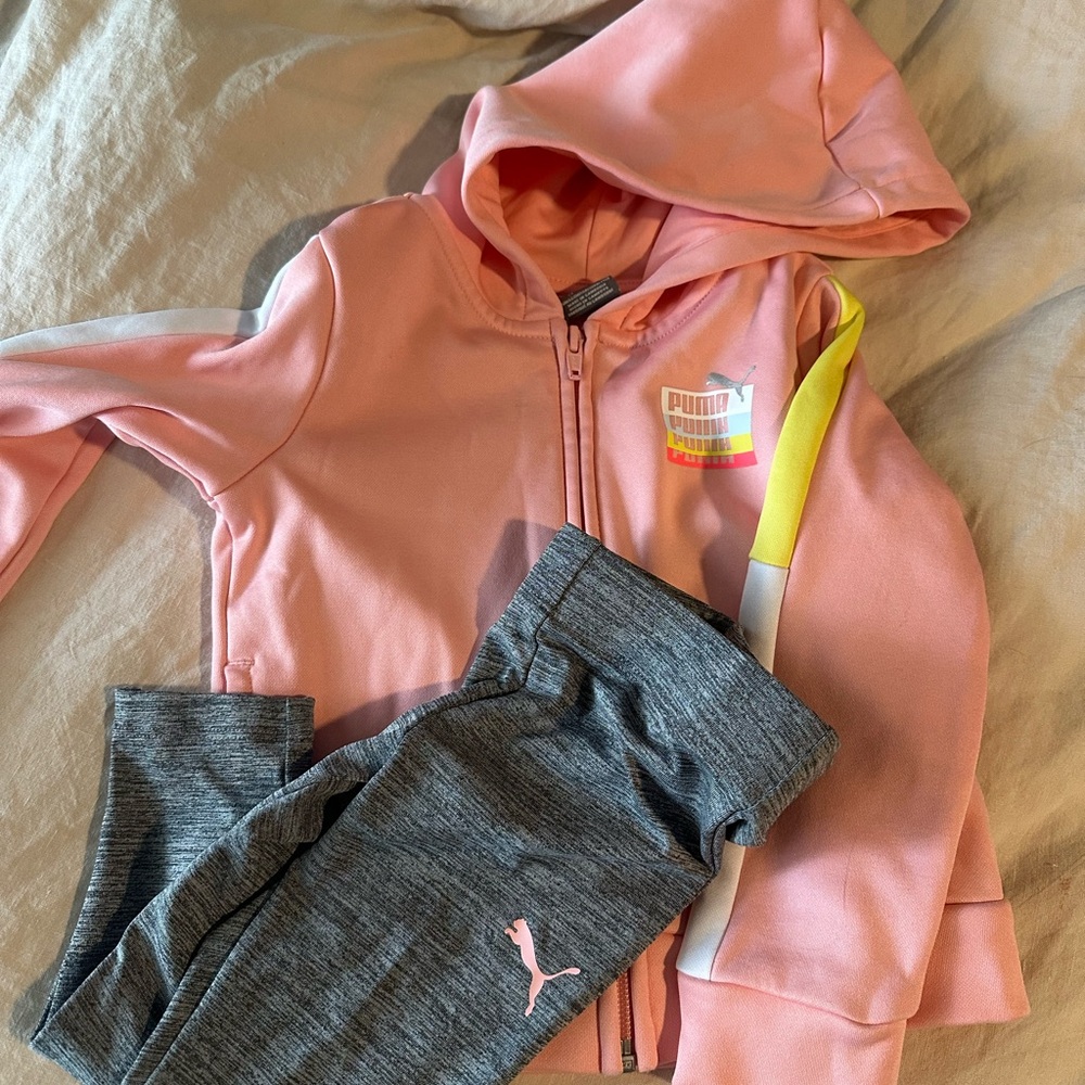 Puma Toddler Girl’s 2-piece pant set.